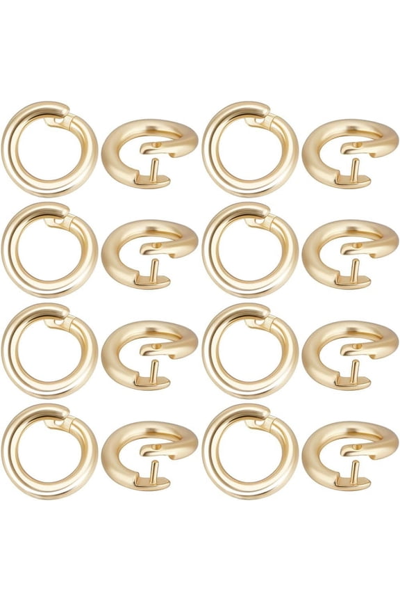 1 Box 50Pcs Split Jump Ring OD 5.5mm ID 3mm 18K Gold Plated Round Connector Locking Jump Rings Open O Ring for Charms Necklaces Pendants Bracelets Making Jewelry