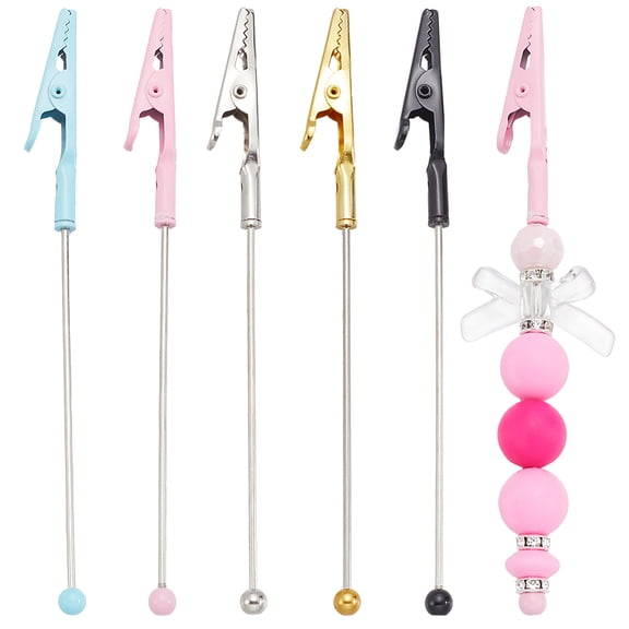 1 Box 5Pcs Jewelry Clasp Helper Tool Bracelet Helpers Metal Iron Colorful Fastener Portable Clip Fastening Hooking Beading Adjustment Tools