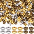 thumbnail image 1 of 1 Box 600Pcs 3 Colors Gold Flat Round Spacer Beads 6mm Alloy Beads Small Tibetan Style Smooth Disc Loose Bead Spacers, 1 of 6
