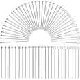thumbnail image 1 of 1 Box 600Pcs 3 Styles 40mm Straight Pins 304 Stainless Steel Jewelry Pins Ball Head Pins Flat Head Pins Eye Pins Earrings Pins for Jewelry Making Accessories DIY Earring Bracelet Supplies, 1 of 6