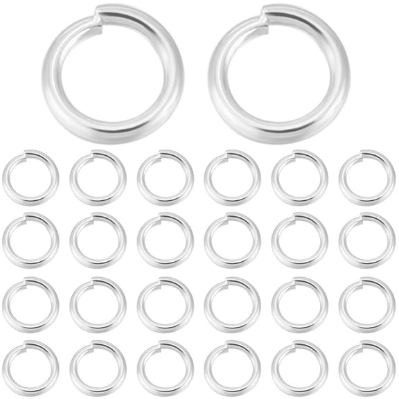 1 Box 600Pcs 304 Stainless Steel Open Jump Rings 5mm Silver Round Ring Connectors for DIY Jewelry Making