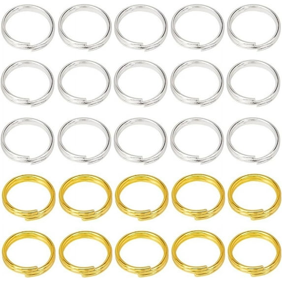 1 Box 600Pcs Small Split Key Rings 8mm Jewelry Jump Ring with Double ...