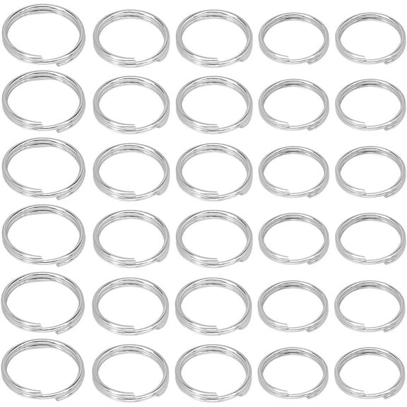 1 Box 600Pcs Stainless Steel Split Rings Bulk Split Jump Rings Silver Hypoallergenic Small Keychain Double Loops Round Split Ring for Jewelry Making Supplies Necklaces Bracelet Earrings DIY DIY