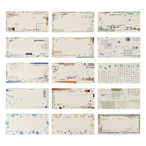 Supvox 600Pcs Paper Memo Pad Set with Assorted Colors for Hand Account Recording