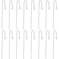 thumbnail image 1 of 1 Box 60Pcs 90mm Earring Threaders Ear Threads 304 Stainless Steel Earring Threads Dangling Earrings Thread with Loop Drop Ear Threader for Jewelry Making Accessories DIY Dangle Earrings, 1 of 6