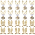 thumbnail image 1 of 1 Box 60Pcs Bunny Nail Charms Bulk Mini Small Golden Rabbit Flatbacks Easter Nail Charms Pearl Beads Gems Nail Art Rhinestones Animal Nail Charms for Acrylic Nails Finger Nail Decoration for DIY, 1 of 9