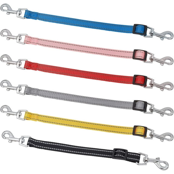 1 Box 6Pcs 6 Colors Prong Collar Backup Adjustable Dog Collar Clip for Dog Harness Collar Backup Clip for Dog Puppy Pet Harness
