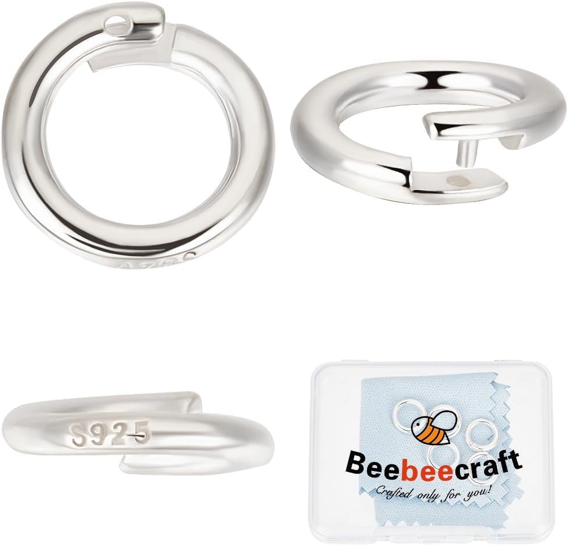 10pcs Double Open Split Jump Rings - 6mm Silver, For Jewelry Making, Craft Connectors