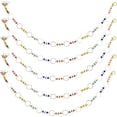 thumbnail image 1 of 1 Box 6Pcs Knitting Chain Row Counters Cute Number 0-9 Beads Locking Crochet Stitch Marker Charms Enamel Rainbow Charm Removable Row Counting with, 1 of 5