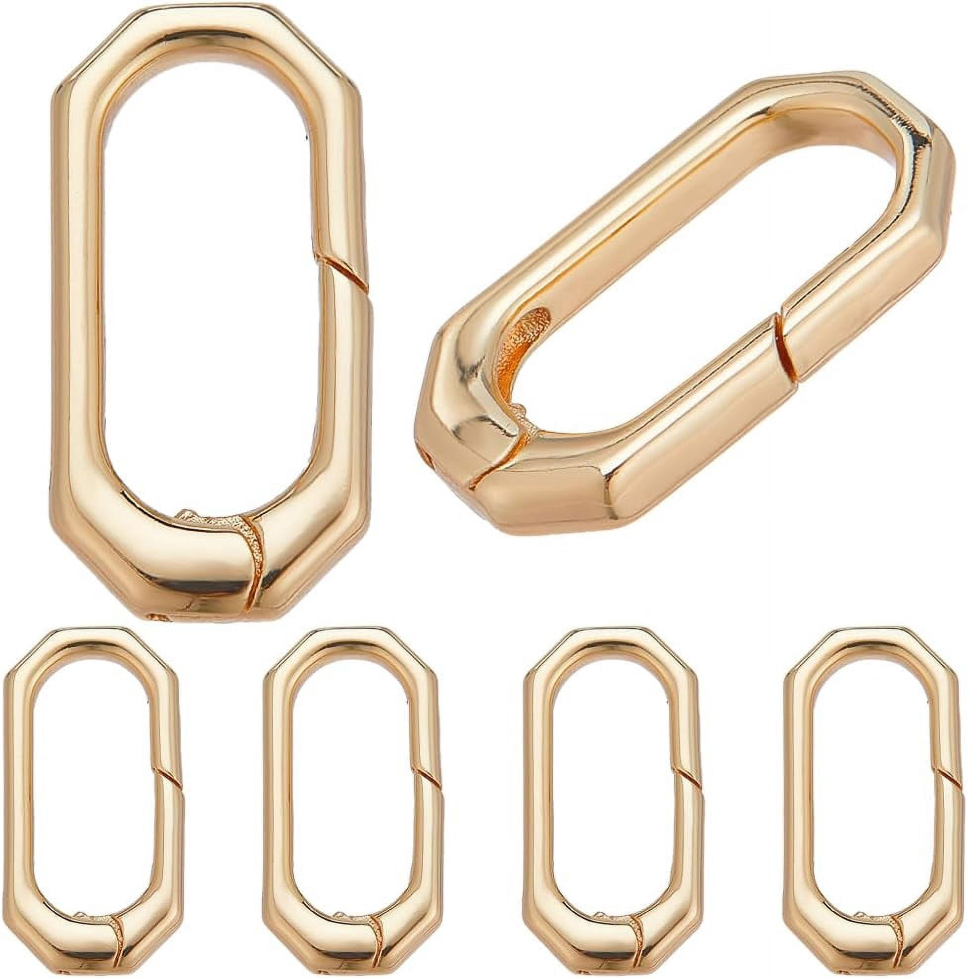 1 Box 6Pcs Trigger Spring O Rings Real 18K Gold Plated Brass