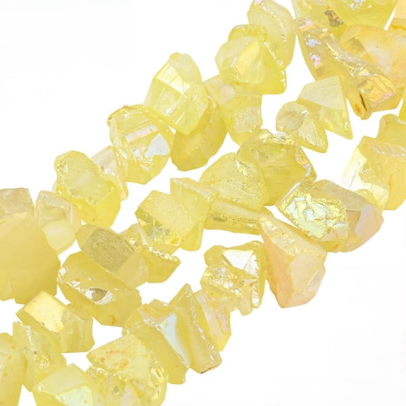 1 Box 71PCS Natural Crushed Quartz Chip Beads with Holes Irregular Shaped Tumbled Rocks Stones Gemstone Loose Bead