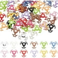 thumbnail image 1 of 1 Box 72Pcs 16mm Hollow Spacer Bead Caps Silver Bead End Caps Bulk Acrylic Small Colorful Star Jewelry Hollow Bead Caps Accessories for Jewelry Making Earrings Bracelets Necklaces DIY Crafts DIY, 1 of 6
