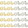 thumbnail image 1 of 1 Box 80Pcs Stud Earring Findings with Loop Ear Nuts 40Pcs Real 24K Gold Plated Stainless Steel Stud Earring Blanks 40Pcs Earring Backs Round Earrings Studs Findings for Jewelry Making Kit, 1 of 9