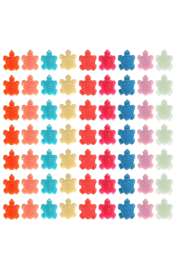 1 Box 80Pcs Turtle Beads Bulk Turtles Sea Ocean Animal Beads Coral Stone Colorful Tortoise Carved Miniature Charms Spacers