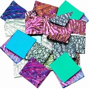 1 Box About 84g Dichroic Glass Scrap Fusible Glass Pieces with Iridescent Color Rainbow Fusing Microwave Kiln Art Pieces Compatible Material for Jewelry Making Supplies DIY Pendant Crafting