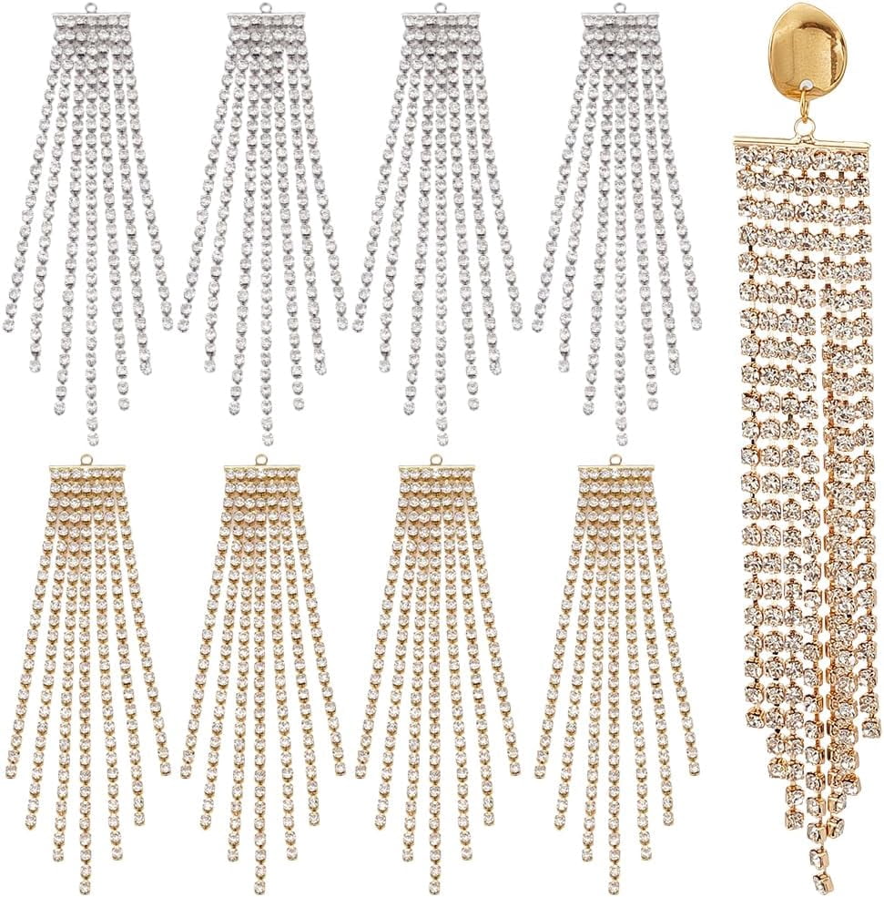 1 Boîte 65 Pcs Petit Coton Pendentif Tassel Pendentif Tassel Charms avec Caps