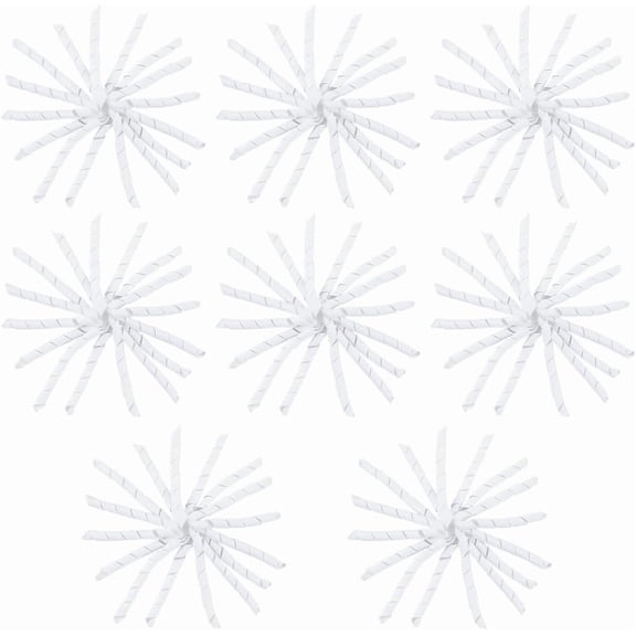 1 Box 8Pcs White Gift Wrap Bows Bulk Curly Small 10x10cm Wedding Holiday Self Adhesive Wrapping Twist Tie Ribbon Bows for Presents Accessories Treat Bags Wine Bottle Birthday Party Favor for DIY