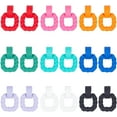 thumbnail image 1 of 1 Box 9 Pairs Rectangle Earrings for Women Acrylic Square Earrings Simple Geometric Hollow Earrings Colorful Statement Earrings Acrylic Rectangle Stud Earrings Jewelry Costume Party, 1 of 7