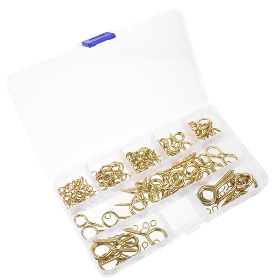 1 Box/90pcs Multi-purpose Sheep Eye Screw Nails Socket Screw Hook Mug Hooks