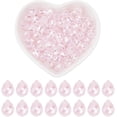thumbnail image 1 of 1 Box 95~100Pcs Teardrop Crystal Beads Pink Transparent Glass Bead Bulk 8x10mm Tear Water Drop Shaped Gemstone Loose Spacer Bead for Bracelet Necklace Jewelry Making DIY Crafts Findings, 1 of 6