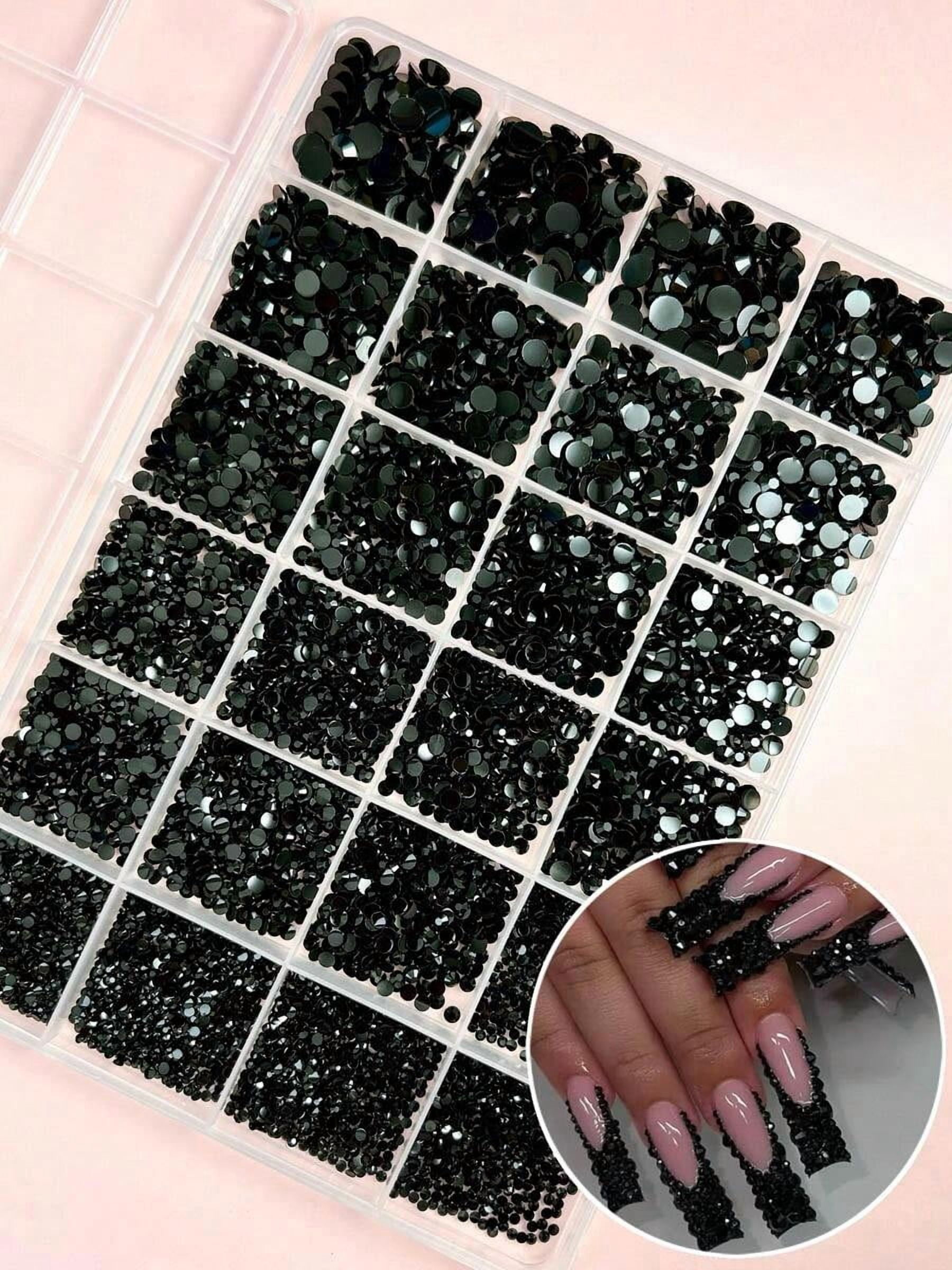 1 Box Assorted Color ABS Rhinestones, Resin Flat Diamonds, Shiny Nail Art Decorations For DIY Crafts And Manicure Accessories Nails Nail Supplies Nail Gems