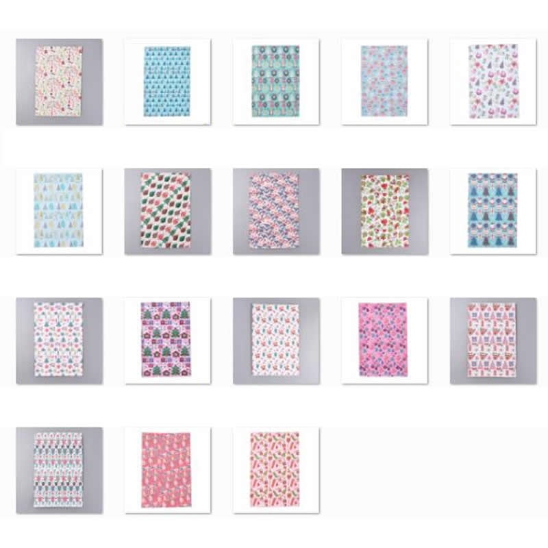 1 Box Christmas Theme Imitation Leather Fabric Self-adhesive Fabric for Garment Accessories Mixed Color 30~30.7x19.5~20x0.05cm 18sheet/box