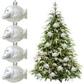 thumbnail image 1 of 1 Box Clearance Under $3 4Pc Christmas Ocean Ornaments Tree Hanger Plastic For Tree Hanging Gold Series Tree Hangers Gold Ocean-Themed Ornament Gold, 1 of 7