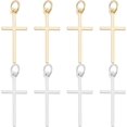 thumbnail image 1 of 1 Box Crucifix Charms 18K Gold Platinum Plated Charms with Jumping Ring for Jewelry Making Necklace Bracelet DIY Crafts colorful, 1 of 5