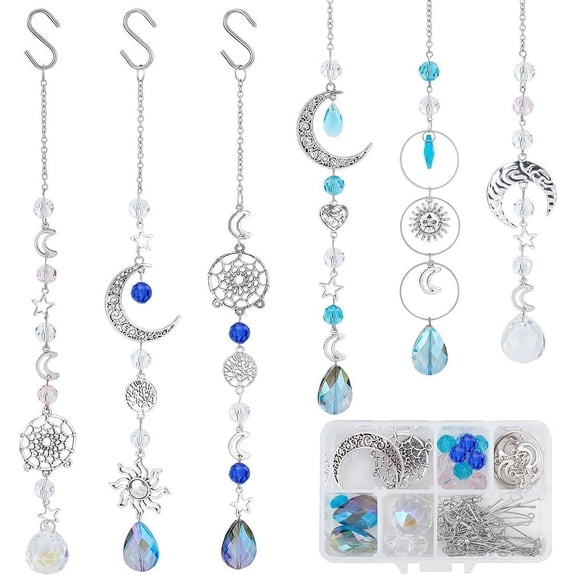 1 Box DIY Ball Suncatcher Making Kit Hanging Rainbow Maker Suncatchers