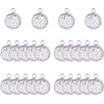 thumbnail image 1 of 1 Box DIY Pendant Jewelry with 304 Stainless Steel Cabochon Connector Settings and Resin Cabochons Imitation Druzy Agate Stainless Steel Color 16.5x13.5x2mm Hole: 2.5mm Cabochon: 12x3mm 60pcs/box, 1 of 6