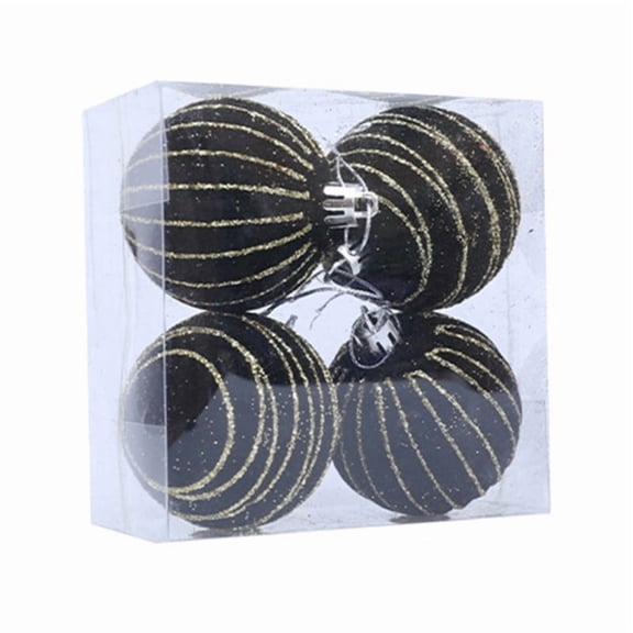 1 Box Flocking Ball Christmas Tree Decorations Multi Color Holiday Ornaments For Festival Home Party Decoration