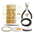 thumbnail image 1 of 1 Box Jewelry Making Kits DIY Jewelry Ears Beading Repair Tools Supplies gold, 1 of 8