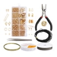 thumbnail image 1 of 1 Box Jewelry Making Kits DIY Jewelry Ears Beading Repair Tools Supplies rose gold, 1 of 6