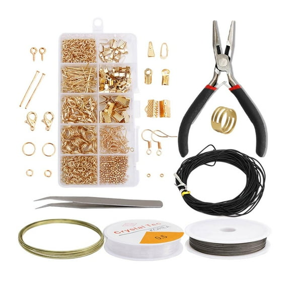 1 Box Jewelry Making Kits DIY Jewelry Ears Beading Repair Tools Supplies rose gold