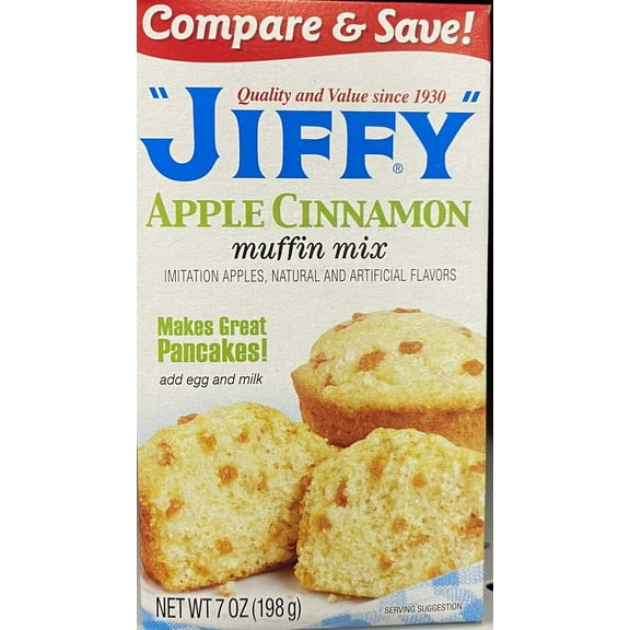 1 Box Jiffy APPLE CINNAMON MUFFIN Mix 7 Oz Baking - FREE SHIPPING