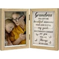 thumbnail image 1 of 1 Box Loss of Grandmother Folding Photo Frame 6x4 Wood 2 Vertical Visual Window Bereavement Picture Frames with Paper Affection Message Card Memorial Gift Photo Frame for Loss of Grandma, 1 of 7