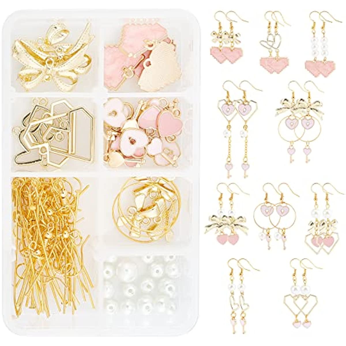 FREEBLOSS 12 Sets Earring Making Kit Earring Making Kit Earring Kits for  Jewelry Making DIY Earring Supplies for Adults Beginners Birthday Gift