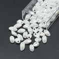 thumbnail image 1 of 1 Box MiYuki Long Magatama Beads Japanese Seed Beads (LMA420) White Pearl Ceylon 7x4mm Hole: 1mm 80pcs/box net weight: 10g/box, 1 of 4