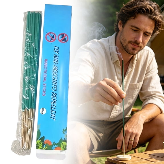 1 Box Mosquito Repellent Outdoor Patio Sticks, DEET Free, Portable Extra Thick Citronella Incense Sticks for Mosquito Repllent Indoor and Outdoor Use