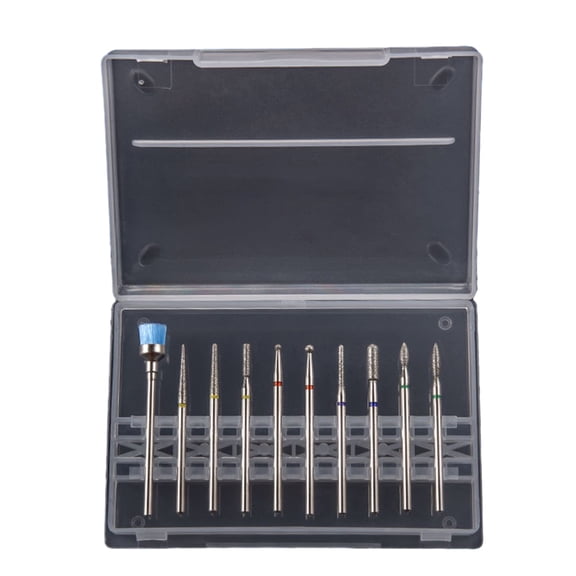 1 Box Nail Drill Bits Sets Electric Nail File Nail Bit Kit Remove Dead Skin Nail Art Tool Nail Gel Polish Remover Bits for Home Salon Manicure Pedicure-C