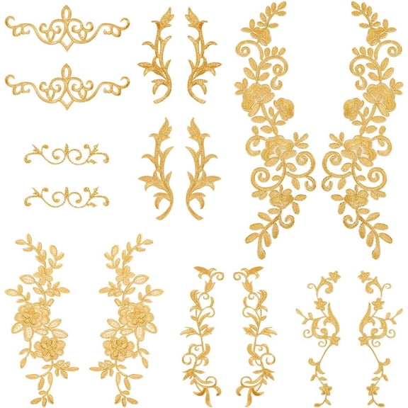 1 Box Polyester on Patches Mixed Shapes 26~375x42~270x1~2.3mm