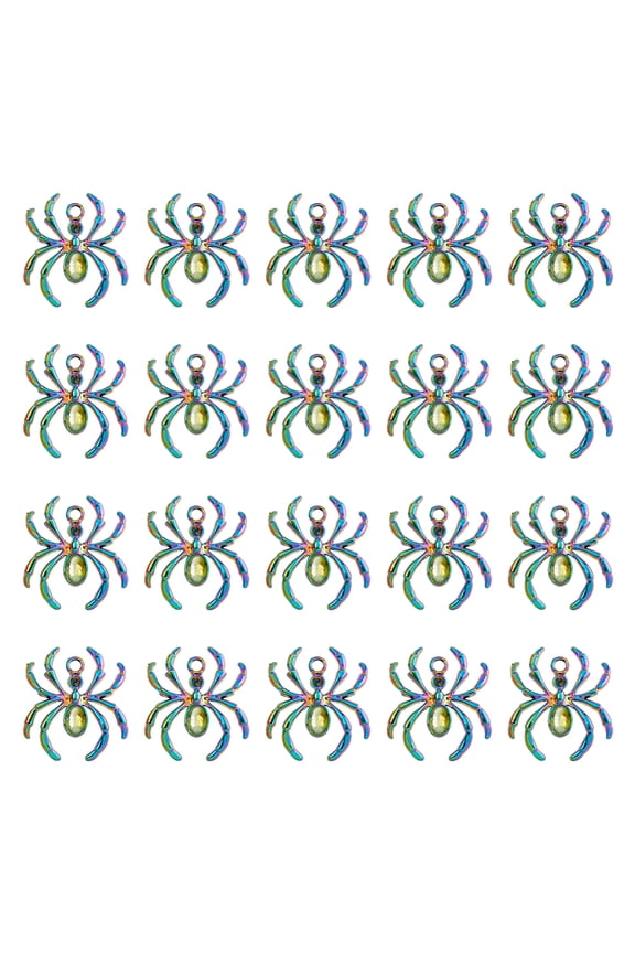 1 Box Rainbow Animal Pendants Nature-inspired Pendants Fly Insect Charms Alloy Cicada Charms for Jewelry Making Craft