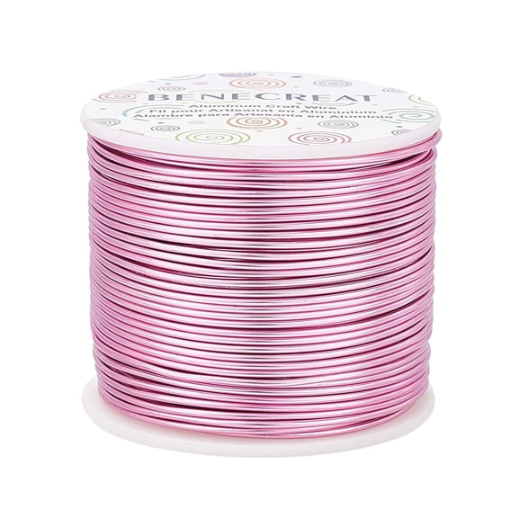1 Box Round Aluminum Wire Flamingo 15 Gauge 1.5mm about 223.09 Feet(68m)/roll