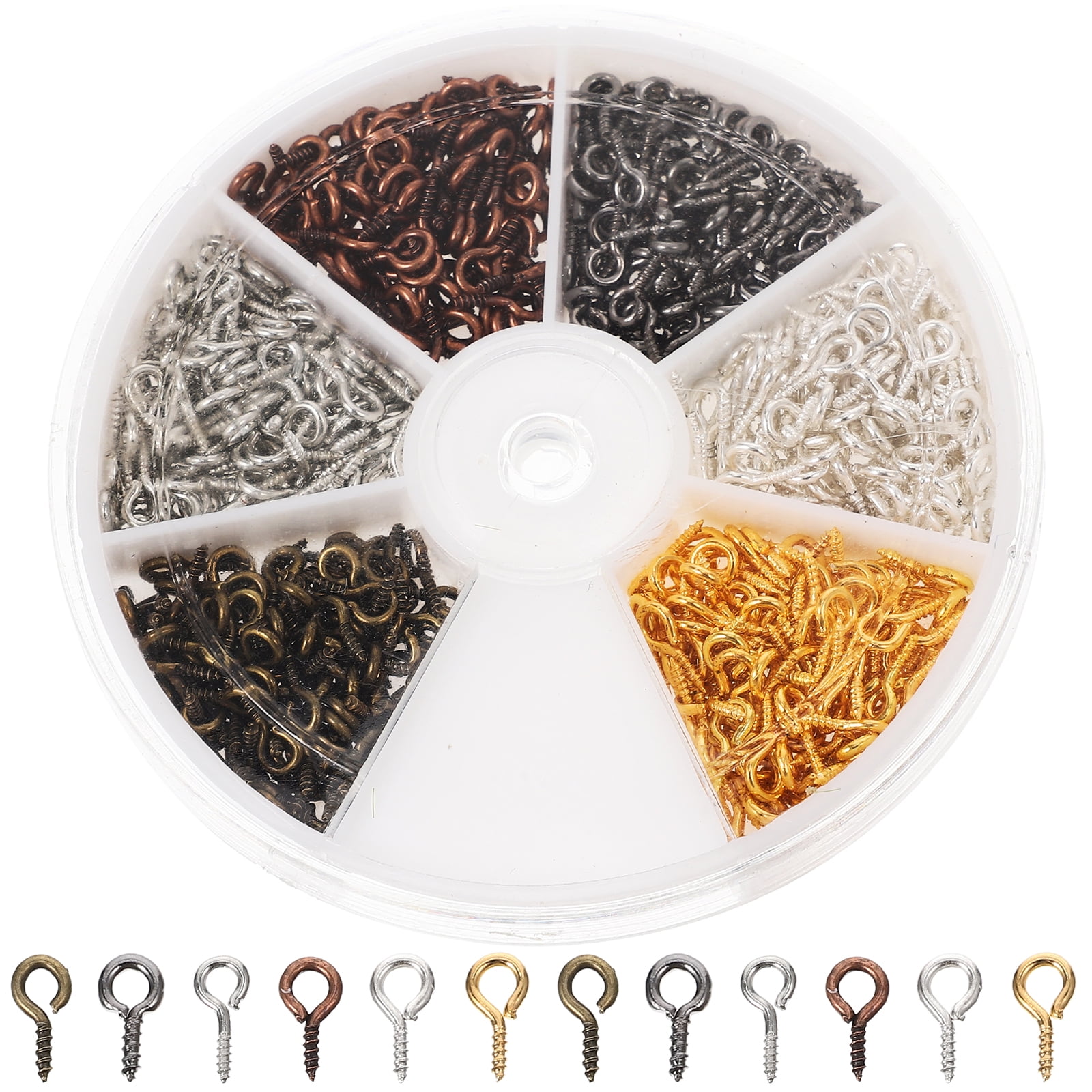 RENACLIPY Alloy Screw Eye Pins for Necklace Bracelet Earring Creation ...