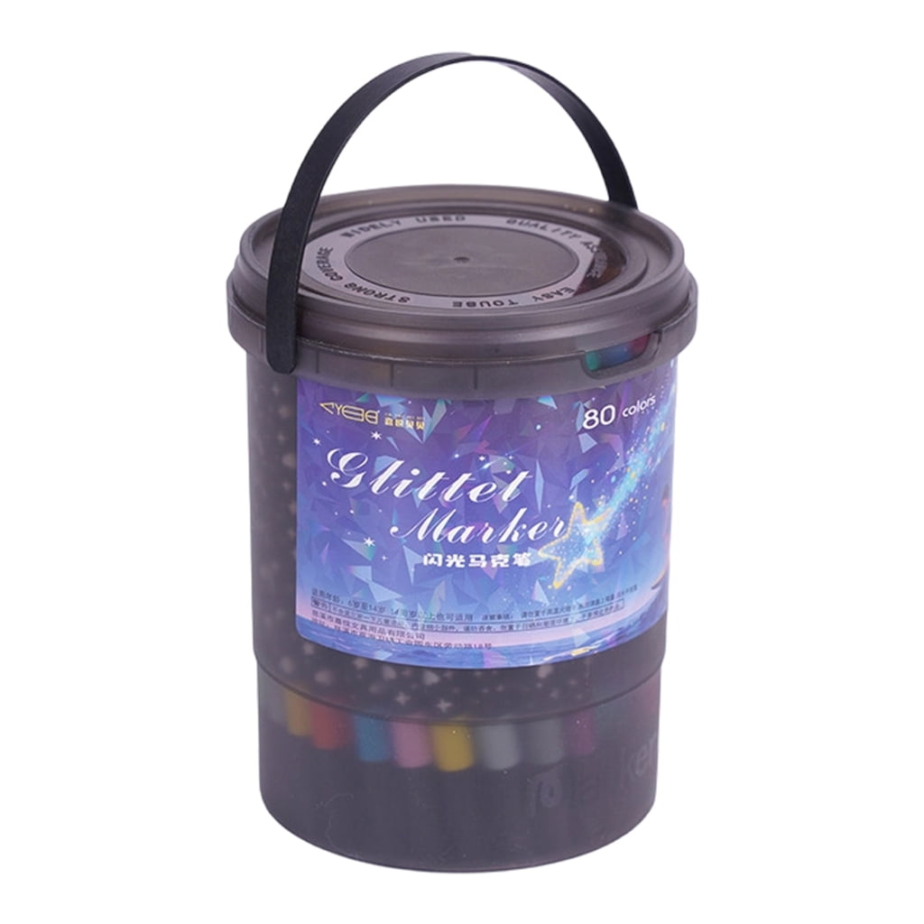 Sparkles Gel Ink Soft Brush Marker for Creative Drawing and Handmade Crafts