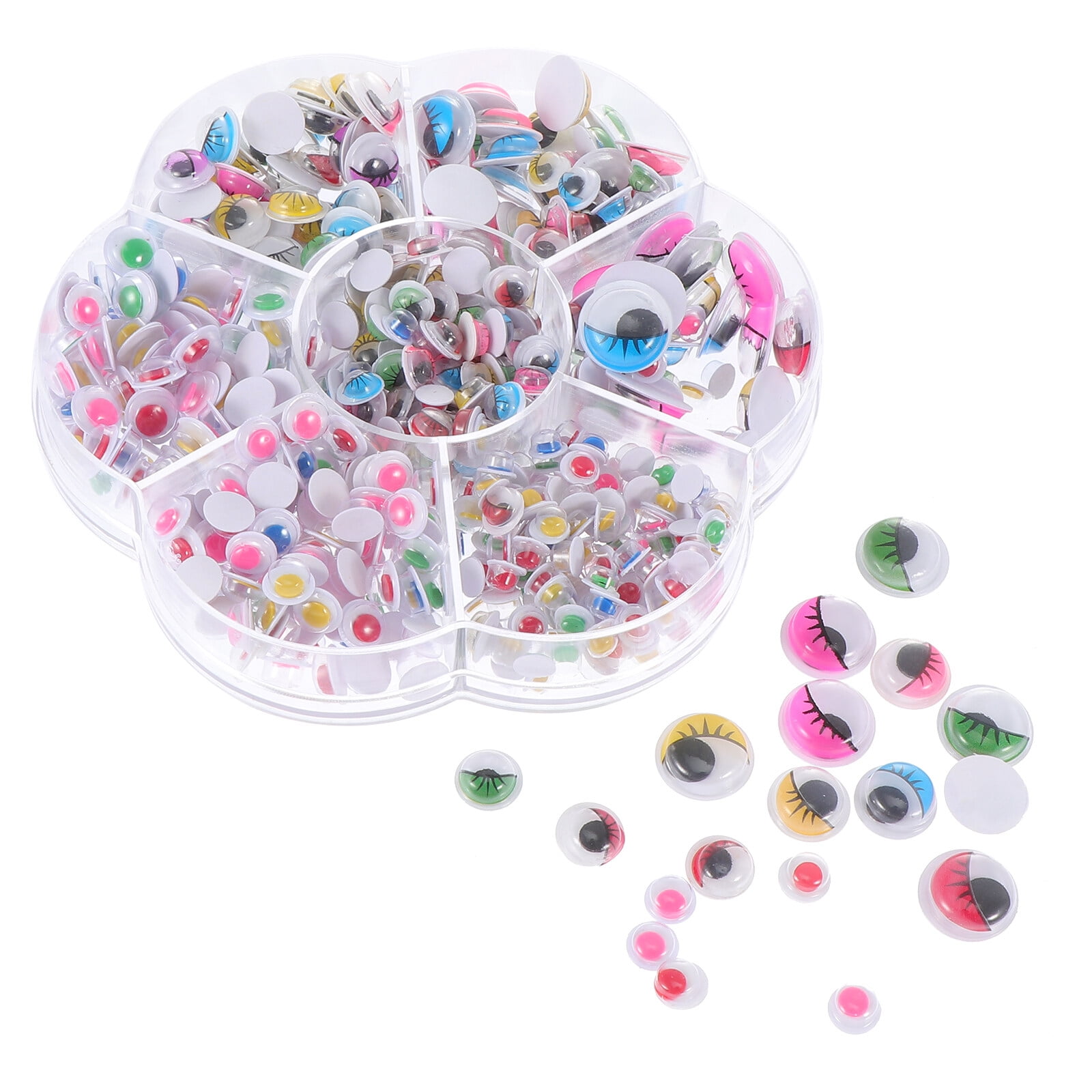 1 Box of Plastic Googly Eye Ball Patches Selfadhesive Googly Eyeball Stickers