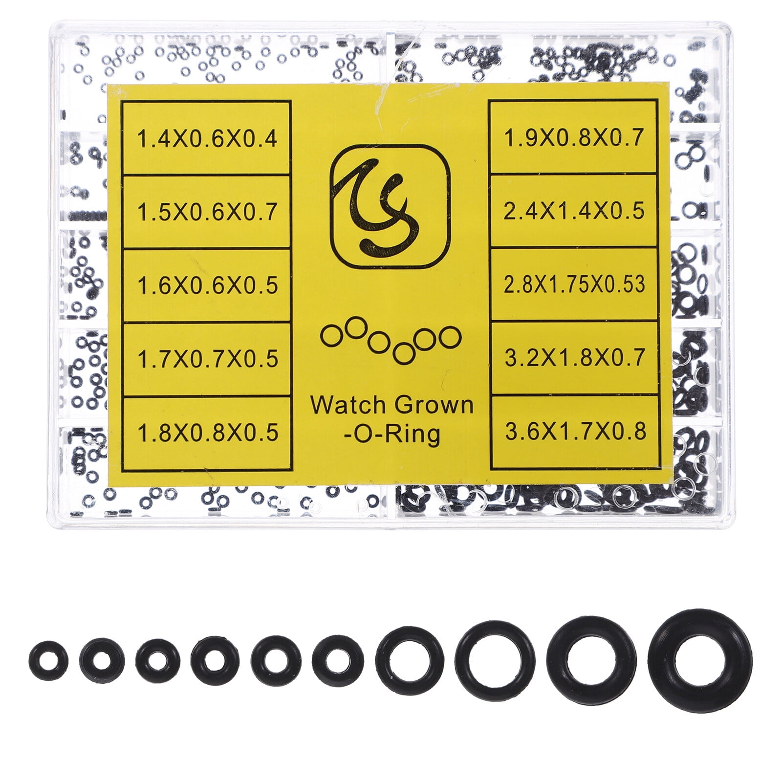 1 Box of Watch Seal Washers for watch Case ORing Rubber Waterproof