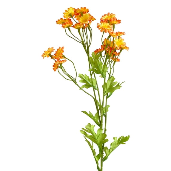 1 Branch Artificial Flower Elegant Beautiful Decorative Faux Silk 6 Forks 30 Heads Simulation Flower DIY Wedding Bouquet for Daily Life