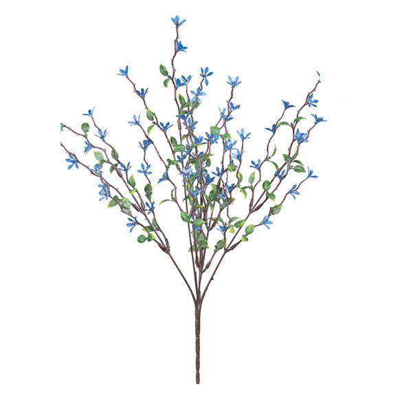 1 Branch Artificial Flower No Withering Charming Weather-resistant Elegant Realistic Faux Flower Branch Party Decor