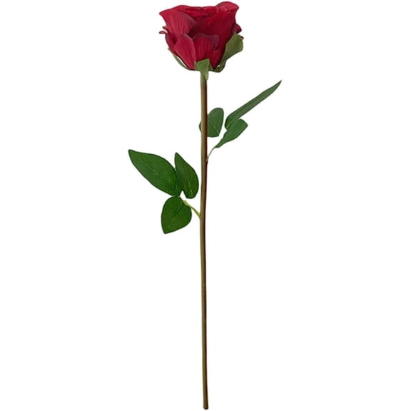1 Branch Artificial Flower, Single Stem Blooming Fake Flower.No Watering Faux Silk Simulation Rose Flower DIY Wedding Bouquet Decor for Wedding Home Black